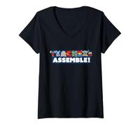 Mujer Marvel Super Heroes Avengers Teachers Assemble! Teacher Team Camiseta Cuello V