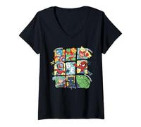 Mujer Marvel Super Heroes Be Amazing Incredible Fearless Mighty Camiseta Cuello V