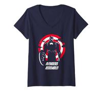 Mujer Marvel Super Heroes Captain America Avengers Assemble! Quote Camiseta Cuello V