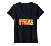 Mujer Marvel Super Heroes Happy Heroic Halloween Trick or Treat Camiseta Cuello V