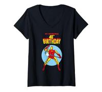 Mujer Marvel Super Heroes Iron Man My Invincible 40th Birthday Camiseta Cuello V