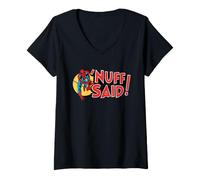 Mujer Marvel Super Heroes Spider-Man 'Nuff Said! Stan Lee Quote Camiseta Cuello V