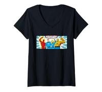 Mujer Marvel The Fantastic Four Are Back! Retro Vintage Comic Art Camiseta Cuello V