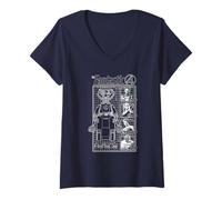 Mujer Marvel The Fantastic Four First Family And Herbie Blueprint Camiseta Cuello V