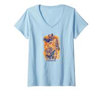 Mujer Marvel The Fantastic Four: First Steps Epic Group Shot Camiseta Cuello V