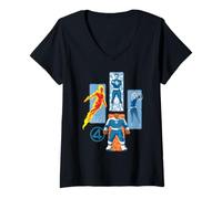 Mujer Marvel The Fantastic Four: First Steps Epic Panels Camiseta Cuello V