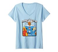 Mujer Marvel The Fantastic Four: First Steps Family Portrait Camiseta Cuello V