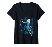 Mujer Marvel The Fantastic Four: First Steps Invisible Woman Logo Camiseta Cuello V