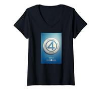 Mujer Marvel The Fantastic Four: First Steps Prepare 4 Launch Logo Camiseta Cuello V