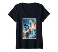 Mujer Marvel The Fantastic Four: First Steps Theatrical Poster Art Camiseta Cuello V