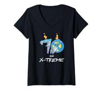 Mujer Marvel Wolverine 70 and X-Treme 70th Birthday Party Camiseta Cuello V