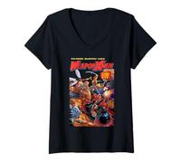 Mujer Marvel X-Men Weapon X-Men Wolverine Deadpool Cable Cover Camiseta Cuello V