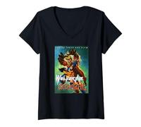 Mujer Marvel X-Men Wolverine Versus Sabretooth Cool Poster Camiseta Cuello V