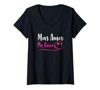Mujer Mas Amor Por Favor, Más Amor Por Favor Camisa Latina Camiseta Cuello V