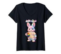 Mujer Más Color Menos Miedo. Orgullo LGTBIQ+ Inclusiva Camiseta Cuello V
