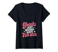 Mujer Más vale que la bruja tenga mis caramelos para Halloween Camiseta Cuello V