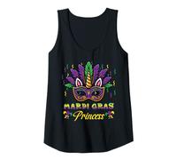 Mujer Máscara de Princesa Mardi Gras con Cabeza de Unicornio para niñas y niños pequeños Camiseta sin Mangas