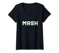 Mujer Mash | Programa de televisión de 1970 Nostalgia de los años 70 Camiseta Cuello V