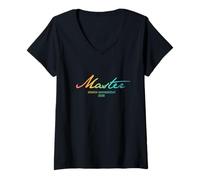 Mujer Master '25 con estilo - Misión cumplida 2025 Camiseta Cuello V