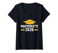 Mujer Masters Degree Graduation Mastered It Class of 2026 Graduate Camiseta Cuello V