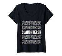 Mujer Matadero Camiseta Cuello V