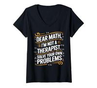 Mujer Matemática de matemáticas Divertidas Matemáticas Matemáticas Camiseta Cuello V