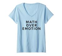 Mujer Matemáticas sobre la emoción Apuestas Deportivas Funny Gambling Parlay Modelo Camiseta Cuello V
