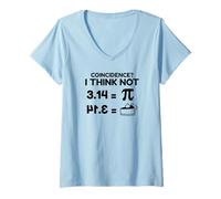 Mujer Math Funny - Coincidencia Creo que No Camiseta Cuello V