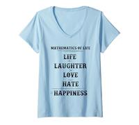 Mujer Mathematics of Life Complex Equation Formula Math Lover Fun Camiseta Cuello V