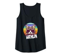 Mujer MATHILDA - Bonito nombre de niña con un gato genial Camiseta sin Mangas