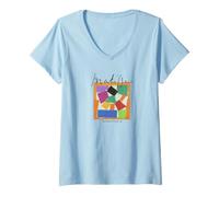 Mujer Matisse The Snail Cut-out Famosa Obra de Arte Camiseta Cuello V
