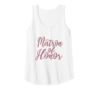 Mujer Matrona de Honor, Despedida de Soltera, Fiesta de Novia, a Juego Camiseta sin Mangas