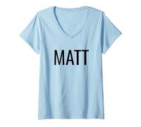 Mujer Matt Camiseta Cuello V