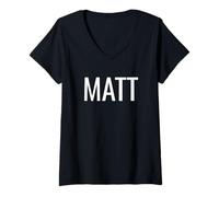 Mujer Matt Camiseta Cuello V