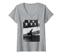 Mujer Matt Johnson El Cantante Post-Punk por AJ Barratt Camiseta Cuello V