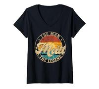 Mujer MATT The Man The Myth The Legend First Name Camiseta Cuello V