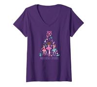 Mujer Mattel - Barbie Holidays - Cascanueces Sueños Barbies Bailando Camiseta Cuello V