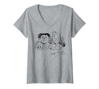 Mujer MAX y Moritz (con Firma) Camiseta Cuello V