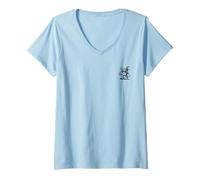 Mujer May My Coffee Be Stronger Than My Child’s Attitude Backprint Camiseta Cuello V