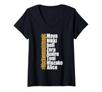 Mujer Maya Nikki Bell Zora Audre Toni Ntozake Alice Womanismo Magia Camiseta Cuello V
