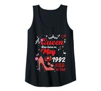 Mujer Mayo 1992 Cumpleaños Esta Reina Nació En Mayo 1992 Camiseta sin Mangas