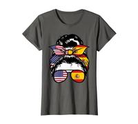 Mujer Mayormente Español y un poco España Americana Camiseta