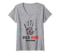 Mujer Me buscarán y me encontrarán, La Búsqueda de Todo Corazón Camiseta Cuello V