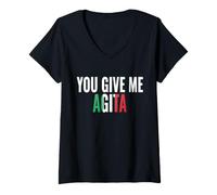 Mujer Me Das Agita Camiseta Cuello V