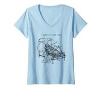 Mujer Me Desperté Así Kafka Metamorfosis Literatura Humor Camiseta Cuello V