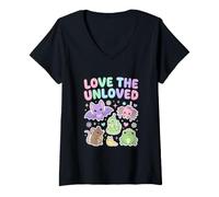 Mujer Me Encanta el Animal Lindo no Amado Entomología Entomólogo Ciencia Camiseta Cuello V