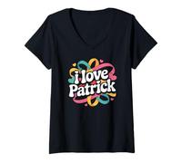 Mujer Me encanta el diseño sincero de Patrick Bright Camiseta Cuello V