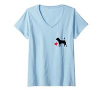 Mujer Me Encanta mi Beagle Design Camiseta Cuello V
