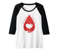 Mujer Me Encanta mi positividad menstruación Camiseta Manga Raglan