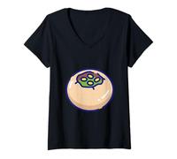 Mujer Me Encanta Pani Puri Street Food Golgappa Gupchup Phuchkta Camiseta Cuello V
